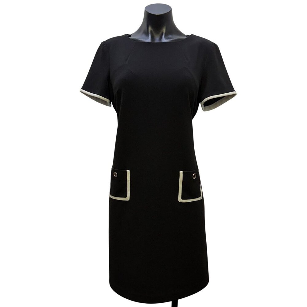 Tommy Hilfiger Black & White Knit Dress L - Picture 1 of 9